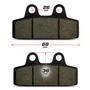 Par Pastilha Freio Grande Para Bike/Scooter Elétrica - 2 pares