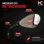 Par Retrovisor Motomo BMW F800 Rosca M10 Universal Moto
