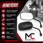 Par Retrovisor Motomo Mini Titan 125 Rosca M10 Universal
