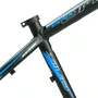 Quadro MTB 29" Tamanho 17 Alumínio Preto Fosco com Grafismo Azul