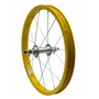Roda Dianteira Aro 16 De Alumínio Amarelo para Bicicleta Infantil