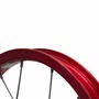 Roda Dianteira Aro 16 De Alumínio Vermelho Para Bicicleta Infantil