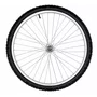 Roda Dianteira A24 Alumínio Natural Pneus + Câmaras de Ar