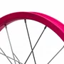 Roda Traseira Aro 16 De Aluminio Rosa Neon Para Bicicleta Infantil
