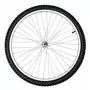 Roda Traseira A26 Alumínio Natural Pneus + Câmaras de Ar