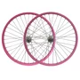 Rodas Dianteira e Traseira Aro 20 Aluminio Rosa Cubo Aço