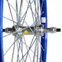 Rodas Dianteira e Traseira Aro 26 Aluminio Azul Raio Grosso
