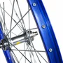Rodas Dianteira e Traseira Aro 26 Aluminio Azul Raio Grosso