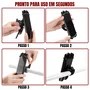 SUPORTE CELULAR BIKE SILICONE PRETO