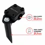 Suporte Guidão Bicicleta Expander 22,2mm Preto 8cm