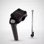 Suporte Guidão Bicicleta Expander 22,2mm Preto 8cm