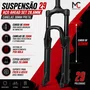 Suspensão 29 Aço Ahead Set 28.6mm Preta Canelas 38mm Preto