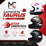 Viseira Termoformada Capacete Taurus Fórmula 1 Cristal 2mm